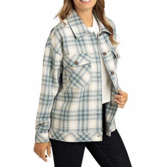 NWOT Boston Traders Plaid Shacket - Picture 1 of 3